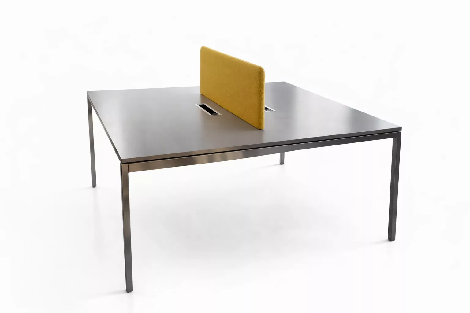 bureau bench professionnel double poste avec cloison acoustique