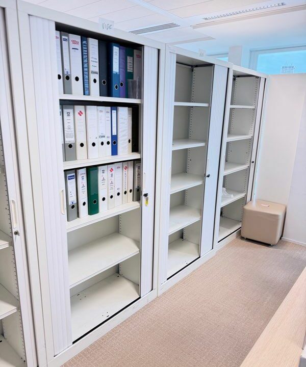 Armoire Métallique Blanche Haute 198 cm – Rangement Bureau Professionnel à Prix Déstockage – Image 3