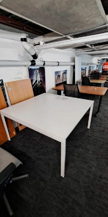 Bureau Bench Haworth Face à Face – 2 postes 160x80 cm – Plateau Beige – Image 5