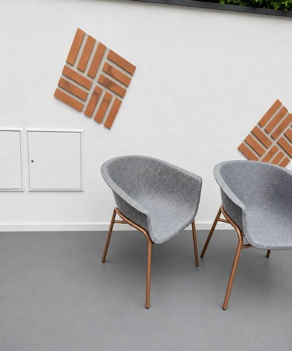Chaise Design Professionnelle Tissu Gris pour Restaurant – Image 5