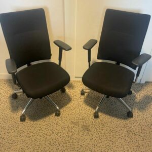 Fauteuil de Bureau Ultra Ergonomique – Tissu Noir – Mousse Mémoire – 129 HT