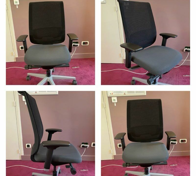 Chaise de Bureau Ergonomique – Tissu – Hauteur Réglable – Très Bon État – 79 HT – Image 4