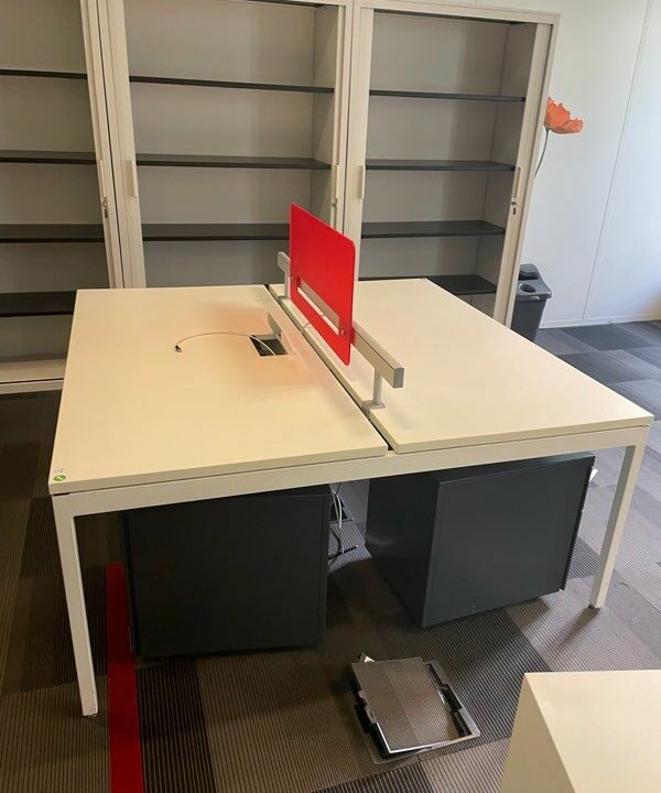 Bureau double face à face bench entreprise
