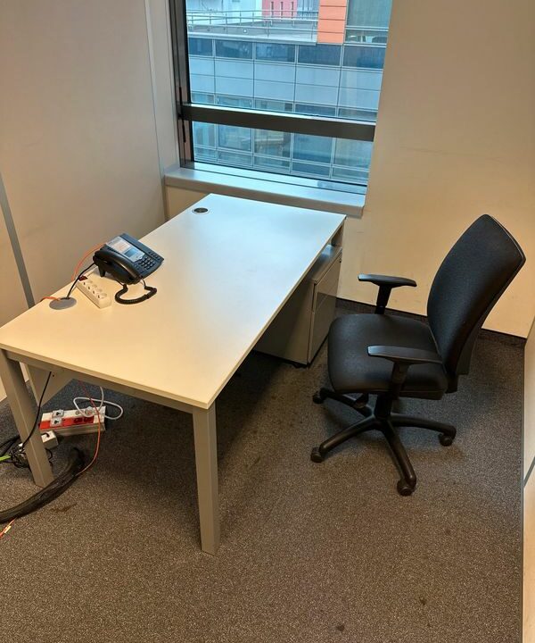 Postes de Travail Complet pour une Personne - Bureau, Fauteuil Ergonomique, Caisson – Image 2