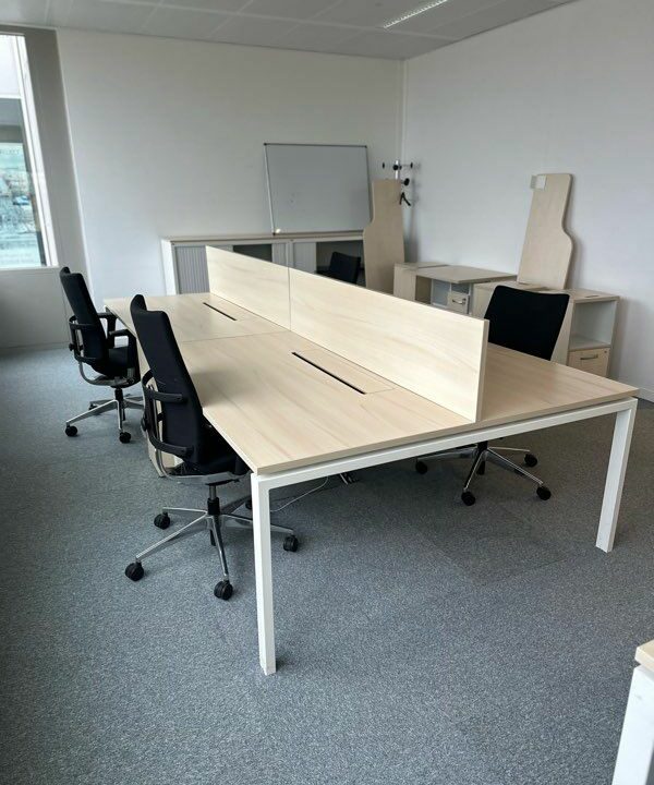 Bench Face à Face d'Occasion pour 4 Personnes - Piètement Mixte et Caisson Intégré – Image 5