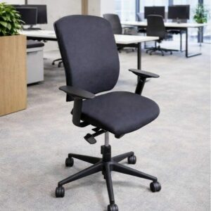 Fauteuil de Bureau Ergonomique Professionnel – Tissu Noir – Stock 100 unités – Déstockage
