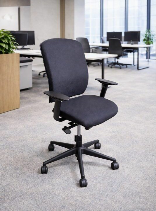 Fauteuil de Bureau Ergonomique Professionnel – Tissu Noir – Stock 100 unités – Déstockage