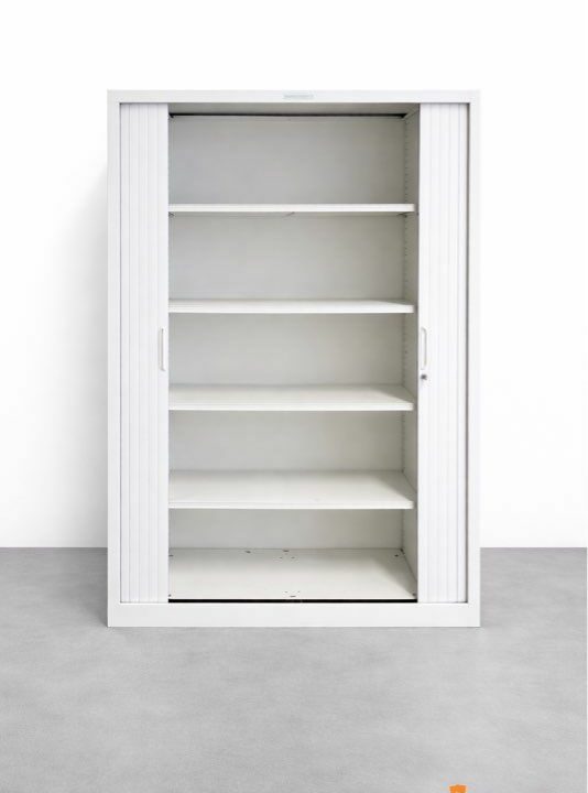 Armoire Métallique Blanche Haute 198 cm – Rangement Bureau Professionnel à Prix Déstockage