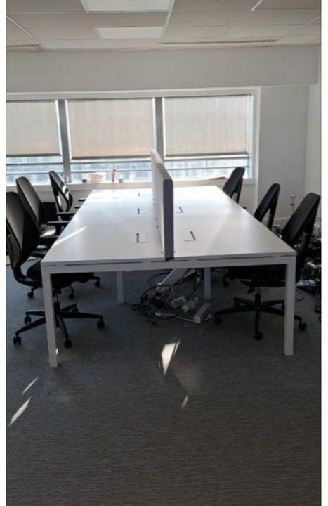 Bench 6 postes – Bureau open space moderne + séparateurs phoniques – Image 4