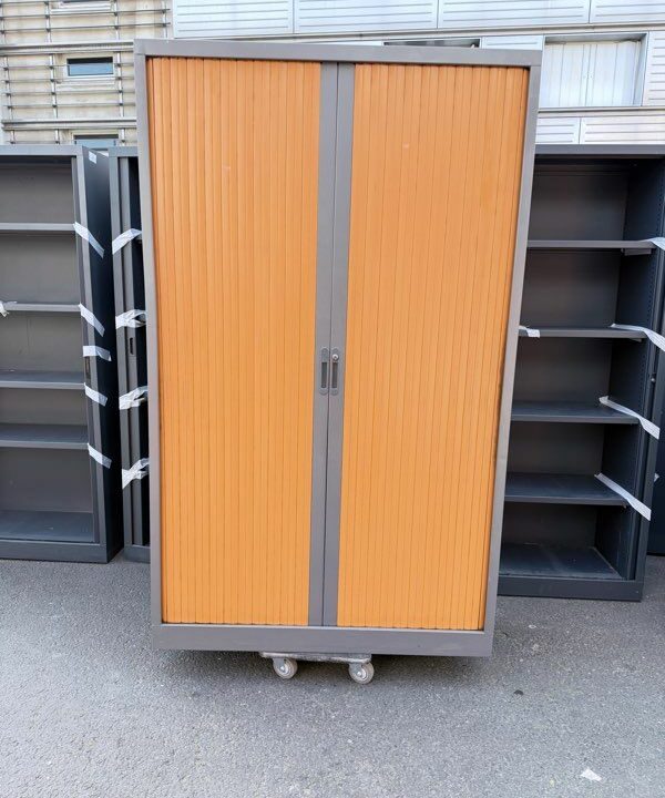 Armoire rideaux métallique 200x120 cm rangement bureau professionnel – Image 2