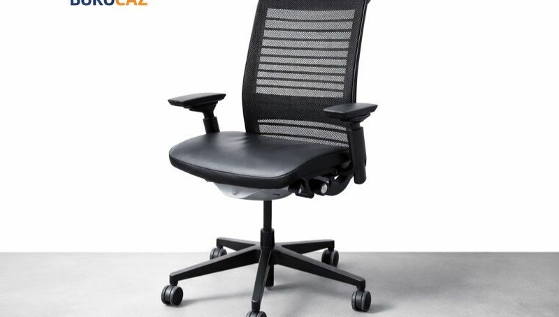 🪑 Chaise de Bureau Reconditionnée Steelcase Think V2 Black – Accoudoirs 4D