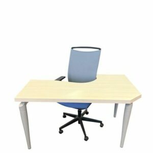 Bureau d'angle professionnel – 120 × 120 cm – Bois – Très bon état – Pro