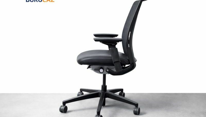 🪑 Chaise de Bureau Reconditionnée Steelcase Think V2 Black – Accoudoirs 4D – Image 2