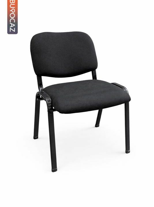 Chaise visiteur conférence réunion noire neuve – Image 2