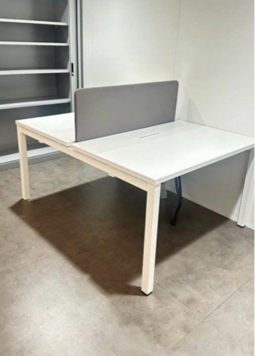 Bureau bench face à face 2 postes open space professionnel – Image 2