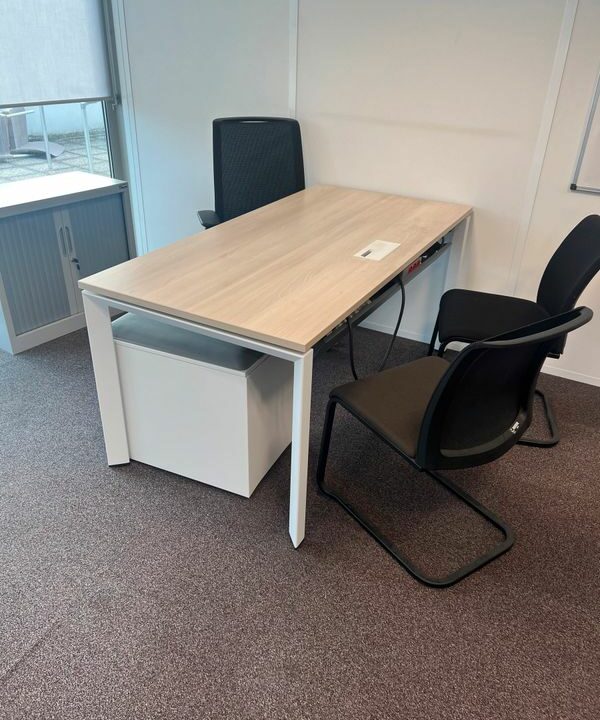 Postes de Travail Complet pour une Personne - Bureau, Fauteuil Ergonomique, Caisson – Image 5