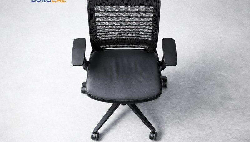 🪑 Chaise de Bureau Reconditionnée Steelcase Think V2 Black – Accoudoirs 4D – Image 4