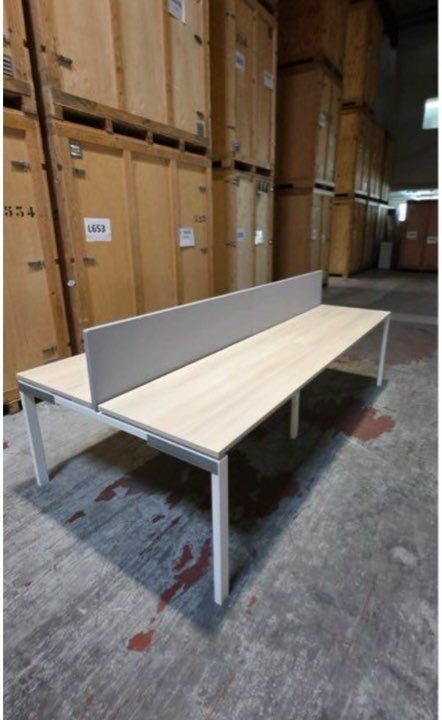 Bench bureaux professionnels Steelcase FrameOne – 4 postes – occasion pro – Image 3