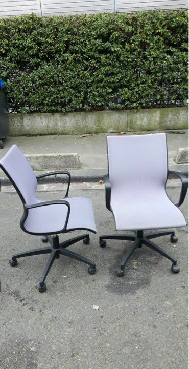 Fauteuil de Bureau Ergonomique – Tissu Gris – Roulettes – 59 HT – Image 5