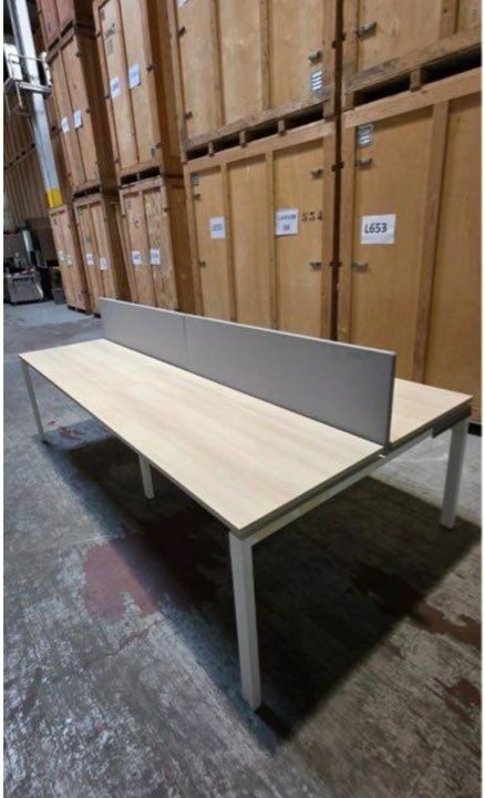 Bench bureaux professionnels Steelcase FrameOne – 4 postes – occasion pro – Image 5