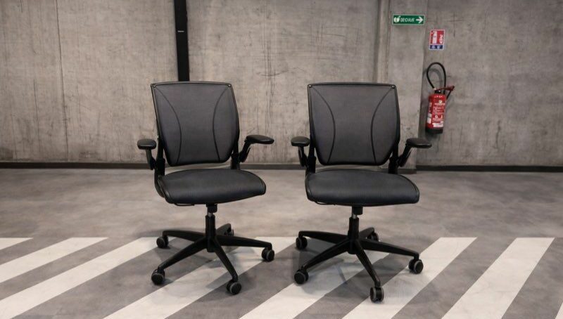 Fauteuil ergonomique Humanscale Diffrient World – Chaise bureau professionnelle maille – Image 2