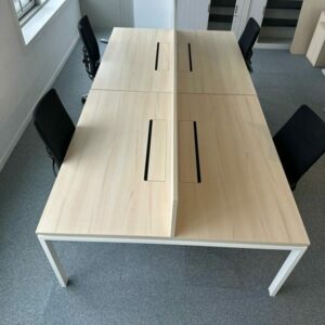 Bench Face à Face d'Occasion pour 4 Personnes - Piètement Mixte et Caisson Intégré