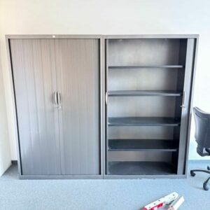 Armoire métallique à portes coulissantes – 198 x 120 cm – Occasion pro
