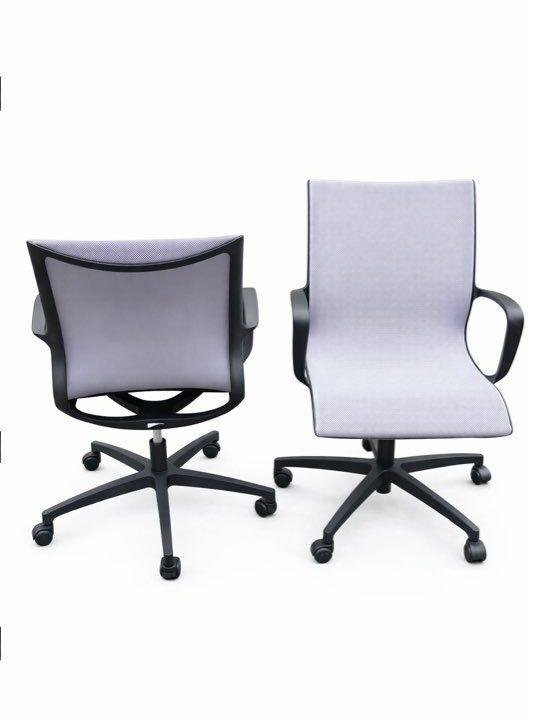 Fauteuil de Bureau Ergonomique – Tissu Gris – Roulettes – 59 HT – Image 3