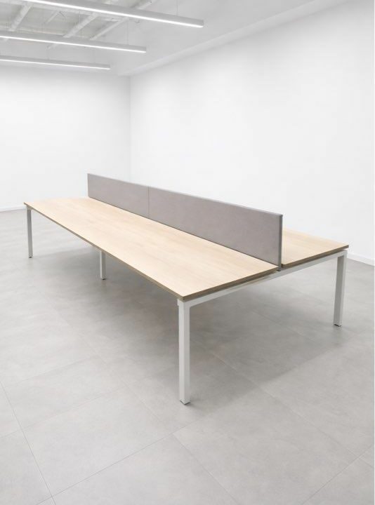 Bench bureaux professionnels Steelcase FrameOne – 4 postes – occasion pro